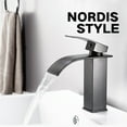 thumbnail image 2 of Dalazy Stainless Steel Waterproof And Multi-functional Basin Waterfall For Bathroom Easy To Install silver short style, 2 of 6