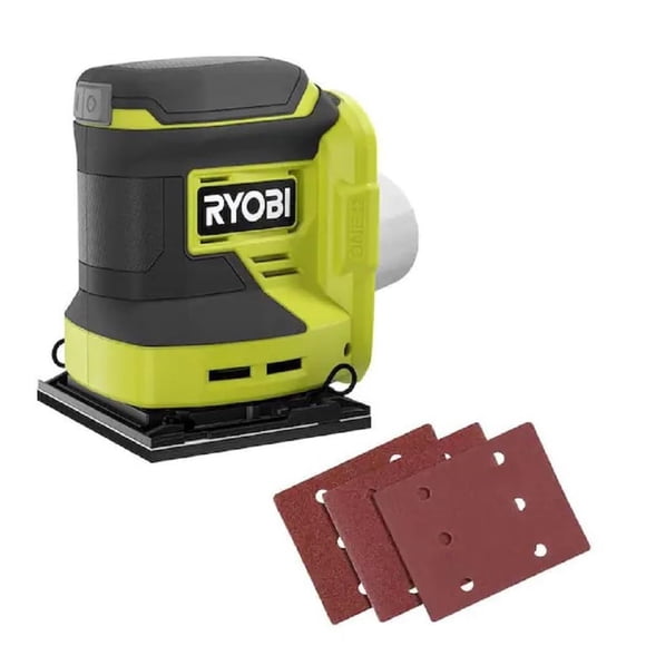 Lijadora RYOBI ONE+ inalámbrica de 18 V, 1/4 hoja (solo herramienta) PCL401B