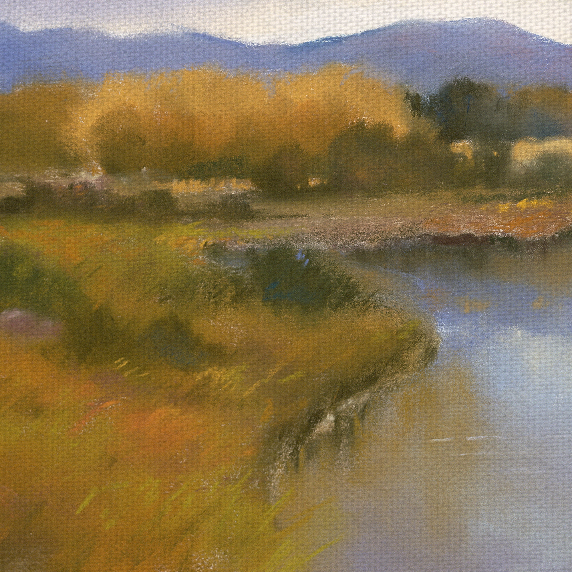 Masterpiece Art Gallery Riverside By Teri Jonas Canvas Art Print 30" x 30"
