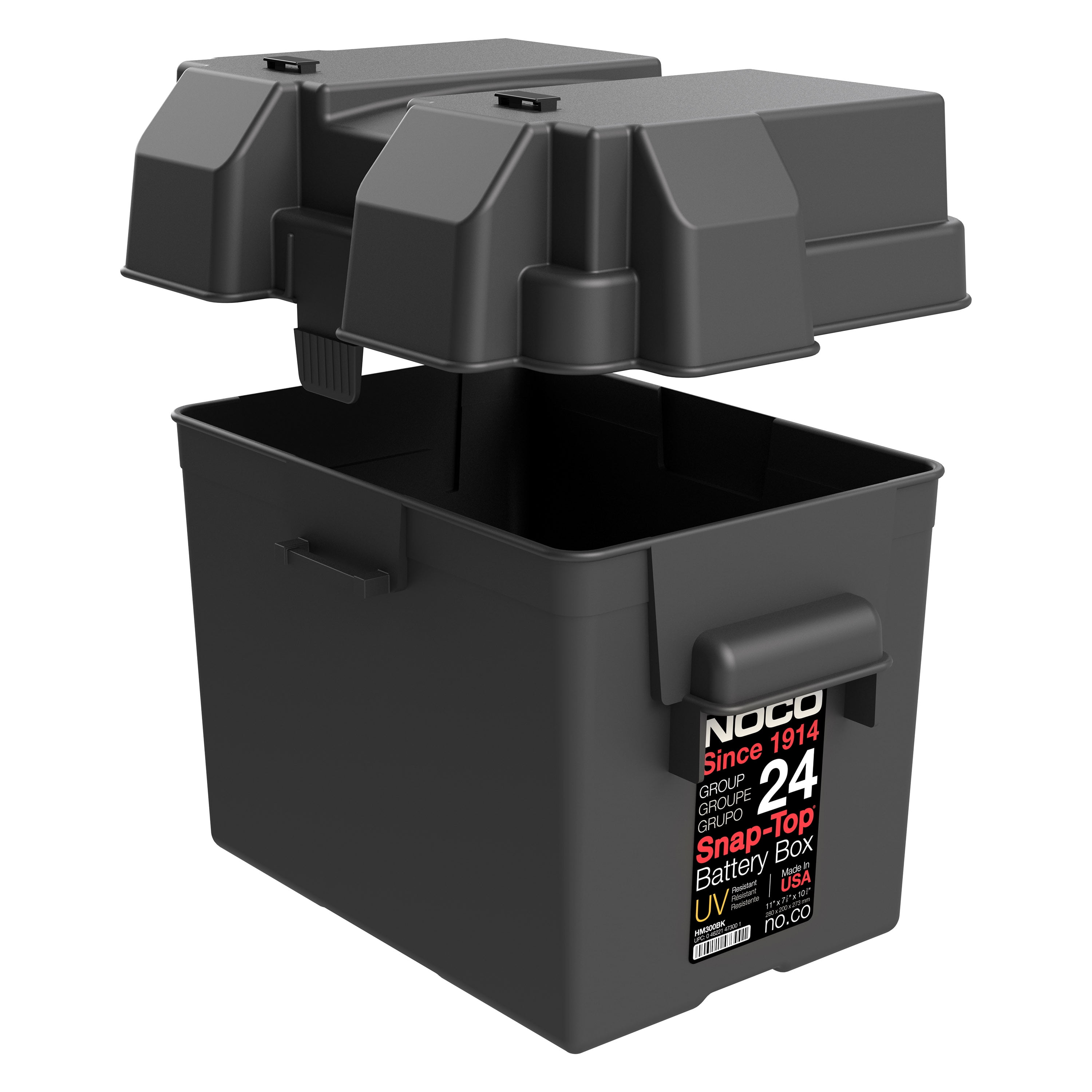 NOCO BT27S Black Group 27 HD Battery Tray for Automotive Marine and RV Batteries