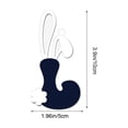 thumbnail image 3 of Uandlove Easter Bunny Letter L Ornament Wooden Bunny Ear Wall Door Hanging Decor for Easter Spring Home Party Decoration, 3 of 6