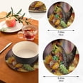 thumbnail image 3 of SKYSONIC 2 pcs Fall Oil Painting Cornucopia Pot Holders Trivets, Heat Resistant Trivets,Autumn Pumpkin Fruit Cotton Thread Weave Mats for Hot Pads Pans Pot Bowl Teapot, 3 of 7