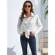 thumbnail image 4 of Blusas de Satén para Mujer, Camisas de Seda con Botones, Blusas Informales de Larga para Negocios Gris M, 4 of 7