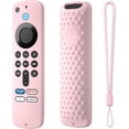thumbnail image 2 of PYYAN-Silicone Cover Compatible with Fire TV Stick 4k Plus/Select, Fire TV Stick HD Remote PA38CA Protective Cover Case with Lanyard (Pink), 2 of 4