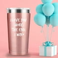 thumbnail image 3 of I Love You More The End I Win Travel Mug Tumbler.Funny Valentine''s Day Anniversary Birthday Christmas Day Gifts for Men Women Wife Husband Boyfriend Girlfriend(20 oz Black), 3 of 6