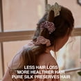 thumbnail image 7 of Winssy Natural Pure 100% Luxurious 22 Momme 6A Smooth-Super Soft Pure Real Mulberry Silk Scrunchies with Large Size Silk Hair Ties Elastic Band for Curly Hair, 7 of 7