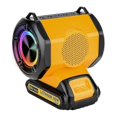 thumbnail image 2 of Cordless Bluetooth Wireless Portable Speaker for 18V Battery with TWS Pairing Function, Dual USB Port, RGB Light, 2 of 5