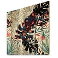 thumbnail image 2 of Designart 'Abstract Tropical Floral Patchwork I' Tropical Print on Natural Pine Wood, 2 of 5