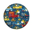 thumbnail image 2 of Easygdp Vehicles Cartoon With Funny Drivers Wheel Sun Guard, Spare Tire Cover,Universal Trailer Suv Truck Camper Travel,Easy To Install And Remove -17 Inch, 2 of 9