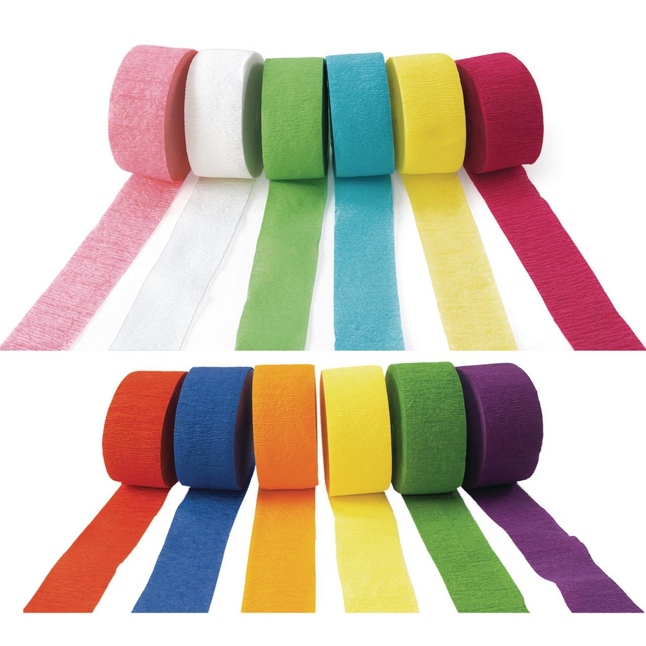 Colorations Crepe Paper Streamers Set of All 12 (Item STRMSET