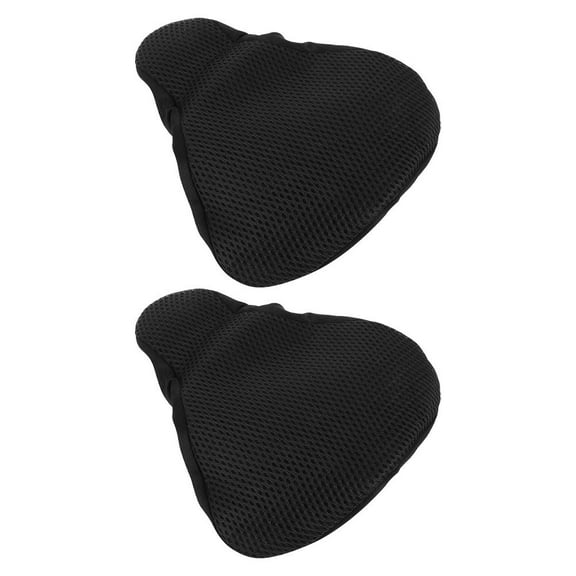 WRITWAA 2-Pack Black Cooling Bike Seat Covers Breathable Cushions Perfect for Cyclists Comfort