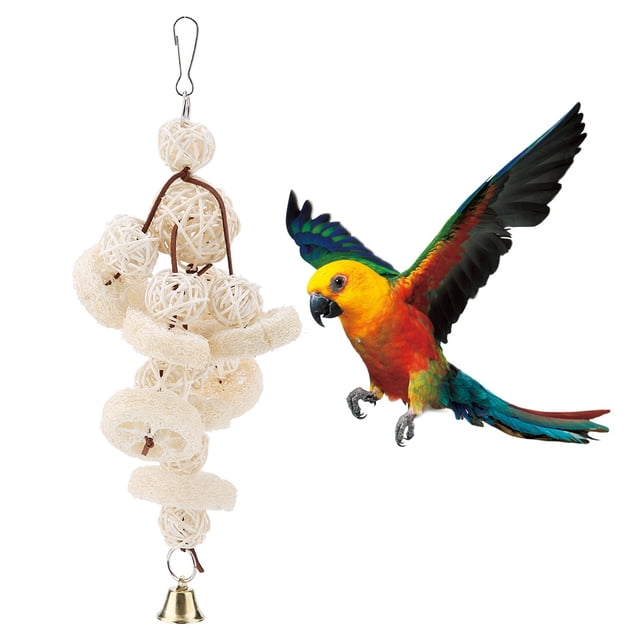 Juguete Para Loros, Juguetes para Pájaros, Columpio Colgante de Pie, Juguete Espacioso y Entretenido para Loros y Pájaros