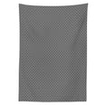 thumbnail image 3 of Ambesonne Circles Tablecloth Rectangular Table Cover, Checkerboard Texture, 60"x84", Black and White, 3 of 4