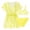 Yellow, variant on HOWPAY 3 Piece Bathing Suits for Girls Tropical Print Cute Tankini Top and Bikini Bottom Swimsuit with Cover up Beach Pool Summer Swimwear Purple