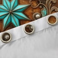 thumbnail image 4 of Castle Fairy Boho Damask Black Out Curtains,Western Theme Curtains Pack of 2 (42x63 Each), 4 of 6
