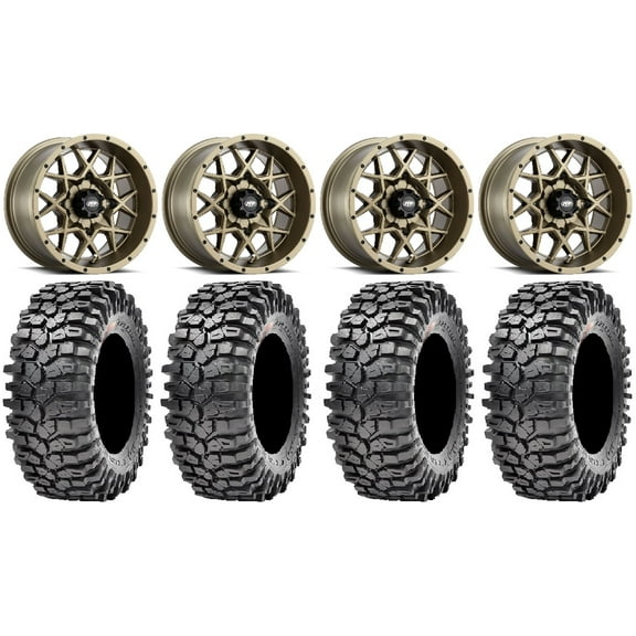 ITP Hurricane 14" Wheels Bronze 30" Roxxzilla Tires Polaris RZR XP 1000 / PRO XP / Ranger XP 900/1000