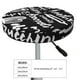 thumbnail image 4 of Balery Pasta Bacon Fundas de asiento para taburete de bar redondo de tela de terciopelo ajustables que protegen de arañazos y manchas para sillas de 14 a 17 pulgadas.-14 inch, 4 of 7