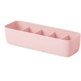 thumbnail image 1 of Caja de almacenamiento de calcetines de plástico Sincero Apilable rosa 5 compartimentos, 1 of 2