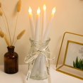 thumbnail image 3 of 4 Velas Cónicas sin Llama de 10 Pulgadas Velas LED Largas Velas Cónicas LED Eléctricas Alimentadas por Batería Luz Cálida para Navidad Vacaciones Bodas Cumpleaños (Blanco), 3 of 4