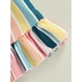thumbnail image 6 of Bagilaanoe Toddler Baby Girls Summer Casual Dress Striped Sleeveless Ruffle Dress 6M 12M 2T 3T 4T Loose Beach A Line Sundress, 6 of 8