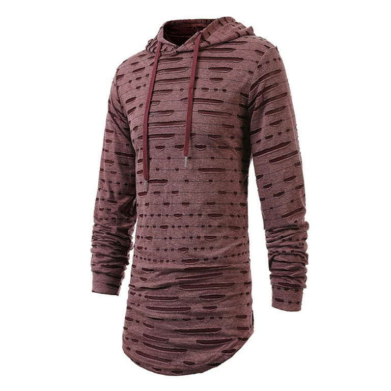 Printed Long Sleeve Mid-length Hoodies