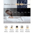 thumbnail image 5 of Navy Blue Spring Floral Kitchen Curtains Modern Abstract Art Farmhouse Cafe Short Curtains for Bathroom Blackout Window Curtain Grommet Small Window Treatment Drapes for Bedroom Living Room 42"x45"x2, 5 of 9