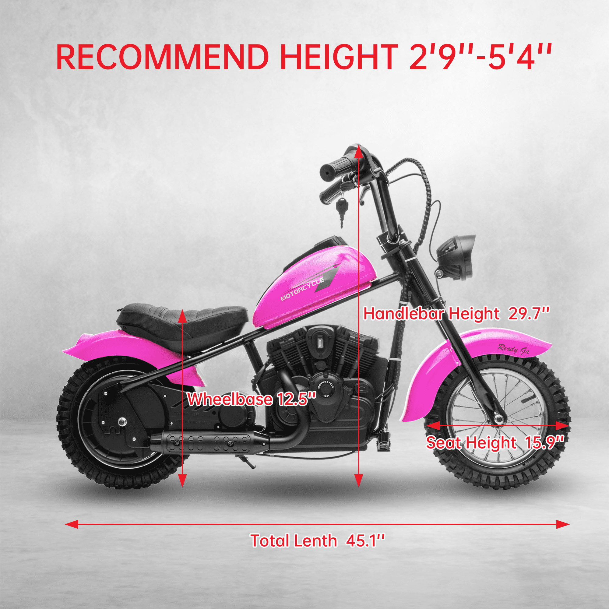 Towallmark 24V Kids Electric Dirt Bike, 14 MPH Chain Driven Motor, 150LB Weight Capacity, 12" Air-Filled Tires, Handbrake & Shock Absorbers, for Boys & Girls​，Black