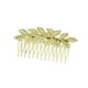 thumbnail image 1 of Banquete de boda Nupcial Baile de graduación Hojas de oro Tiara Lámina Fascinador Pasadores de peine para el cabello Soledad Joyería del pelo, 1 of 10