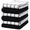 Black, variant on Simmore 100% Cotton Terry Kitchen Towels, Super Soft Absorbent Dish Towels and Dish Cloths for Kitchen Washing and Drying, 6-Piece Set, 16x28 Inches, Grey