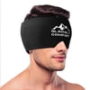 Glacial Comfort Migraine Relief Cap – Soothing Hot & Cold Therapy Head Wrap, Ice Pack Mask for Headaches, Migraine, Stress, and Sinus Relief, with Cooling Gel for Eyes and Tension Relief