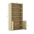 thumbnail image 3 of Rivington Armoire Bibliothèque Moderne en Chêne Naturel (4 Tablettes) - Ensemble de 2, 3 of 9