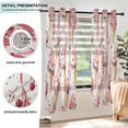 thumbnail image 3 of Yayeee Window Curtains Light Filtering 63"x42" Grommet Panel Pair Home Living Room Decor, Pink Ice Cream Pattern, 3 of 7