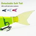 thumbnail image 4 of Four-section Soft Tail 53g Bionic Multi-section Lure Fishing Bait Giant Fishing Lure Sea Bait, 4 of 8