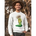 thumbnail image 2 of The Lady With An Umbrella Sweatshirt Men -Image by Shutterstock, Male XX-Large, 2 of 4