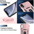 thumbnail image 5 of for iPhone XR Case with Screen Protector,Sliding Camera Cover,-Grade Cover with  Stand Phone Case 6.1" Rose Gold, 5 of 14