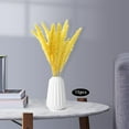 thumbnail image 2 of yotijay 15 Pieces Artificial Dried Pampas Grass Bunch Flower Arrangement Phragmites Yellow, 2 of 8