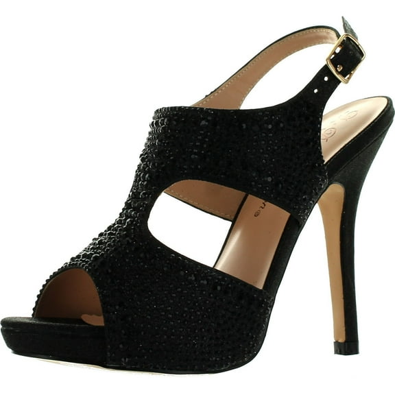 De Blossom Womens Yael-71 Stunning Glitzy Party Heels Sandals