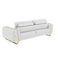 thumbnail image 6 of Pemberly Row Modern Genuine Italian Leather Upholstered Sofa Set, 6 of 18