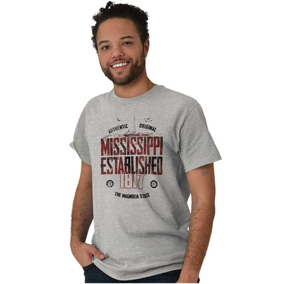 Mississippi Outdoors River Sailing Men's Graphic T Shirt Tees Brisco Brands S