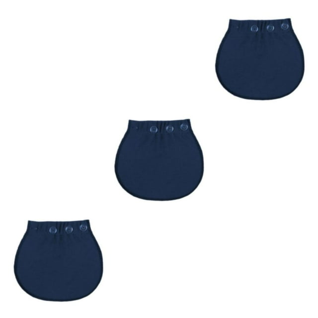 Becaristey Maternité Grossesse Extensible Réglable à la Taille Élastique Coussinets Prolongateur Bleu 18x17cm 3Set