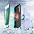 thumbnail image 2 of Hidden Series Galaxy S22 Case 5G,[No Fall-Off Kickstand] 360°Metal Ring, 15Ft Military Grade Shockproof Protective Phone Case Designed for Samsung Galaxy S22 6.1 Inch, Purple, 2 of 13