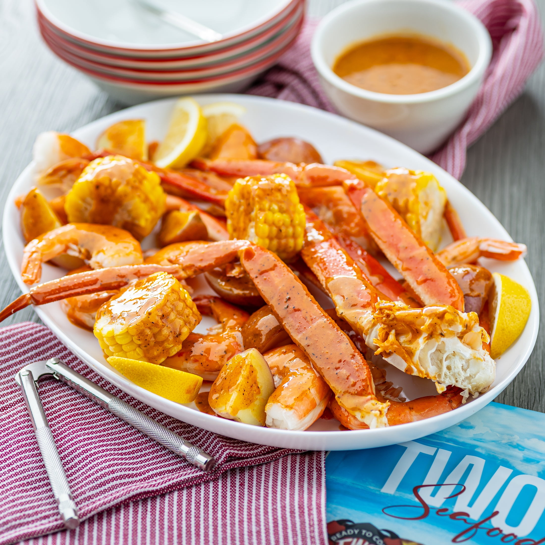 Two Fish Seafood Boil, Crab and Shrimp, Frozen, 2.33 lb