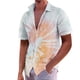 thumbnail image 1 of Men'S Casual Loose Fitting Short Sleeved Shirt Fashionable Lapel Shirt Top L, 1 of 5
