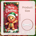 thumbnail image 5 of Decorative Design Christmas Banner Colorful Theme Holiday Decoration Gingerbread Design Merry Christmas Banner for Holiday Celebration Indoor Decoration Party Decoration, 5 of 9