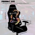 thumbnail image 6 of XYZCANDO Black Cat Gaming Chair Cover with Armrest Covers Anti-Scratch Gaming Chair Protective Cover with Zipper Protector for Large and Tall Reclining Gaming Chairs, 6 of 6