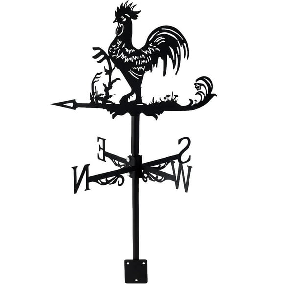 MesaSe Chicken Wind Vane Stainless Steel Rooster Wind Direction Indicator Anti-Aging Roost