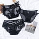 thumbnail image 4 of Ropa interior Sexy para mujer, lencería transparente de tentación, calzoncillos ahuecados para niña, calzoncillos de encaje de hilo de red, 4 of 5