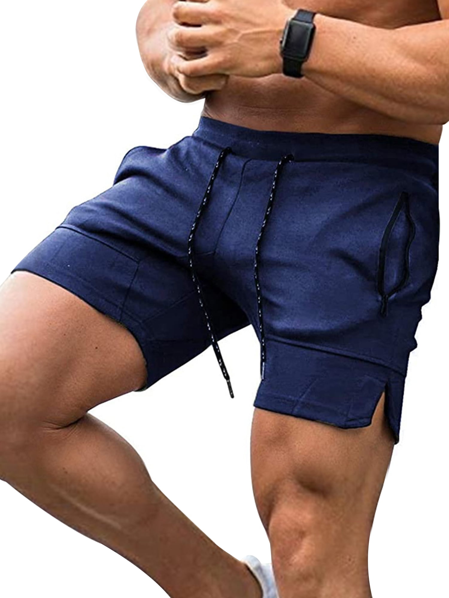 Mens Summer Beach Shorts Male Drawstring Waist Short Pants Teen Boys
