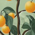 thumbnail image 4 of Yayeee Shower Curtain with Hooks 72"x72" Waterproof Fabric Bathroom Hanging Decor, Orange Tree, 4 of 5