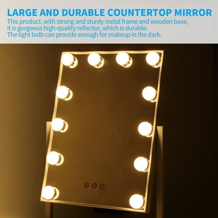 Houkiper Led Makeup Mirror Light Bulb, Desk Vanity Mirror With Lights
